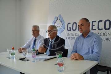 GoroEco arremetió contra los gobernantes del Ayuntamiento en una rueda de prensa  (Foto TA)